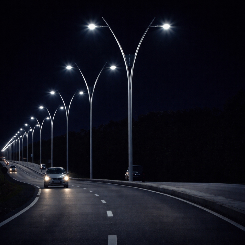 street light pole India for industrial lighting