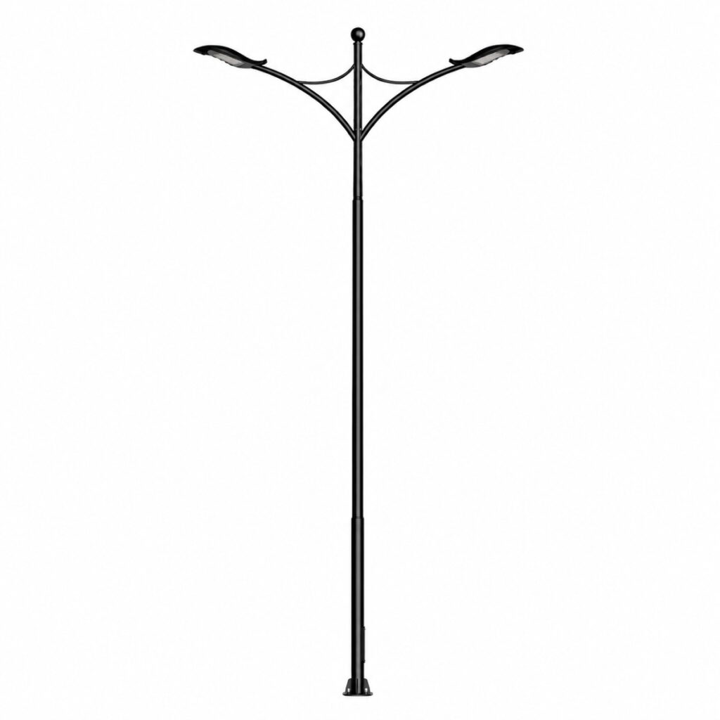 6 meter tubular pole manufactured by Surya Traders in India for LED street lighting, township roads, industrial zones, highways, commercial premises, and public infrastructure applications.