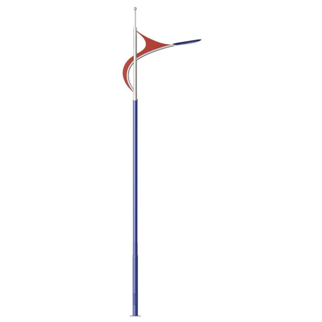 7 Meter Street Light Pole manufactured by Surya Traders in India for roads, highways, residential areas, commercial projects and outdoor LED lighting.