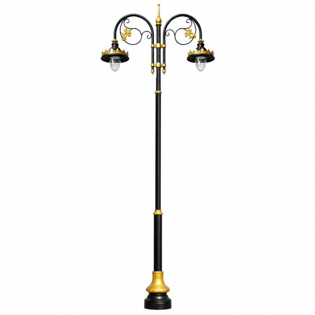Premium Aluminium Decorative Lighting Pole with elegant architectural design manufactured by Surya Traders in Bhopal for parks, boulevards, smart cities, hotels, gardens, and commercial outdoor lighting projects across India.