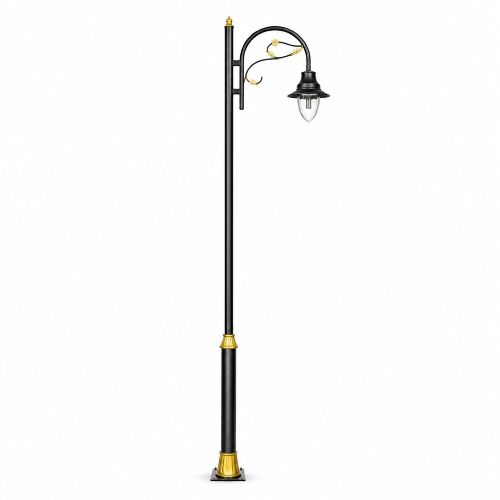 Premium Decorative Lighting Pole manufactured by Surya Traders in Bhopal for smart cities, parks, highways, residential townships, commercial developments, and outdoor infrastructure across India.