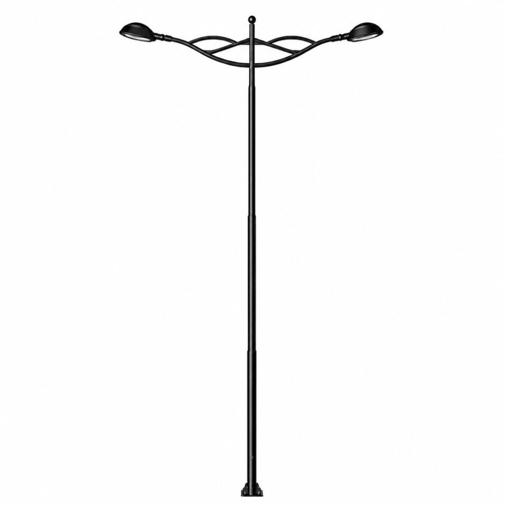 Modern tubular pole manufactured by Surya Traders in India with premium steel construction for LED street lighting, highways, smart cities, industrial zones, commercial projects, and public infrastructure.