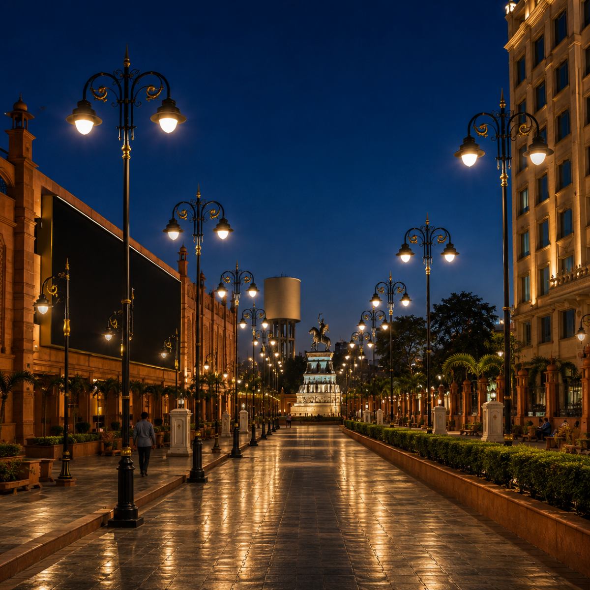 Premium Garden Lighting Pole manufactured for public infrastructure, parks, landscapes, pathways, and outdoor spaces in India using high-quality MS & GI steel.