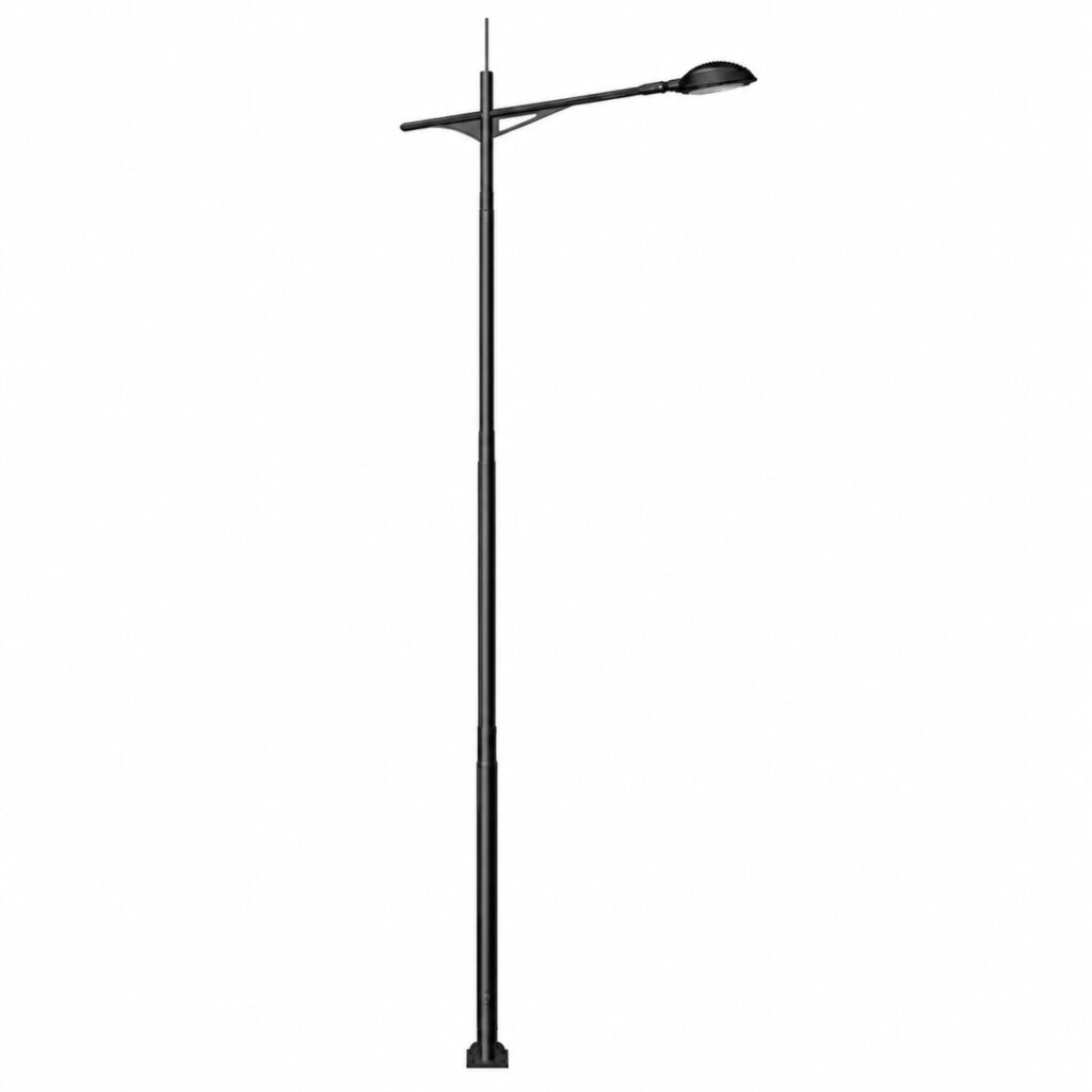 Premium tubular pole manufactured by Surya Traders for smart city projects in Bhopal, India, featuring durable steel construction for LED street lighting, roads, highways, industrial areas, and urban infrastructure.
