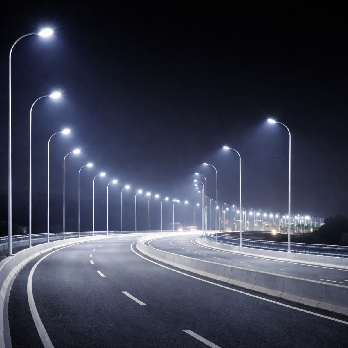 Premium National Highway and Expressway Tubular Poles manufactured by Surya Traders using high-strength MS steel for highway, road, and smart city outdoor lighting infrastructure across India.