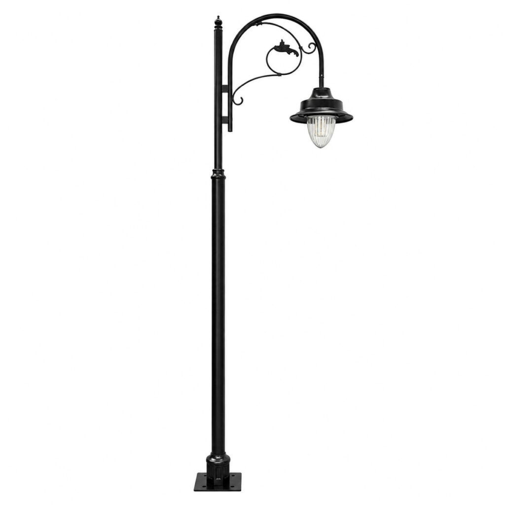 Designer garden lighting pole manufactured in India for luxury landscapes, parks, residential communities, resorts, and premium outdoor lighting projects.