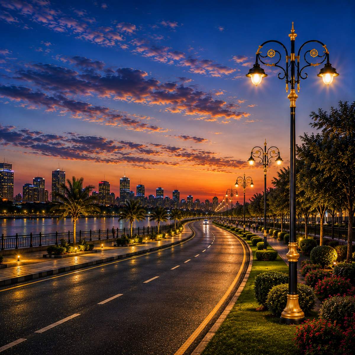 Garden lighting pole by Surya Traders