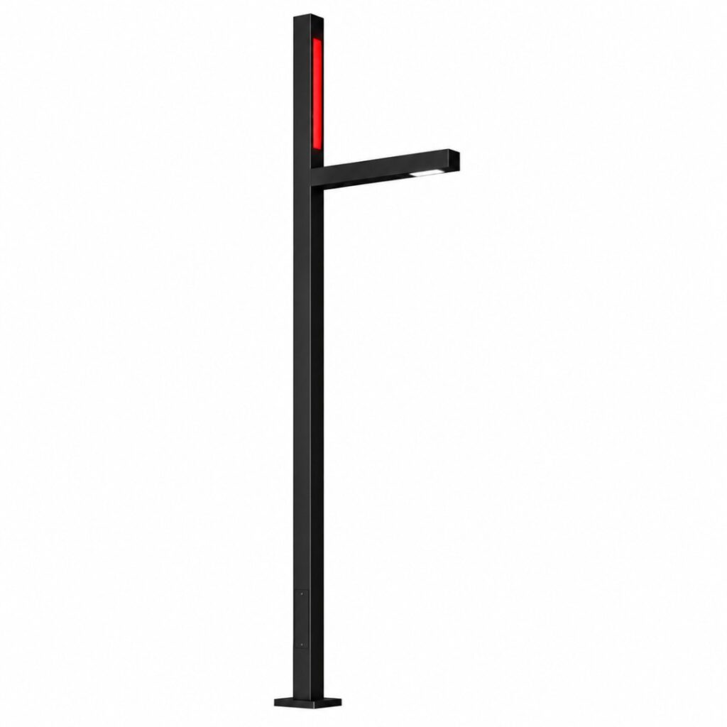 MS modern LED street lighting pole manufactured by Surya Traders for roads, highways, smart cities, commercial developments, residential areas, and public infrastructure across India.