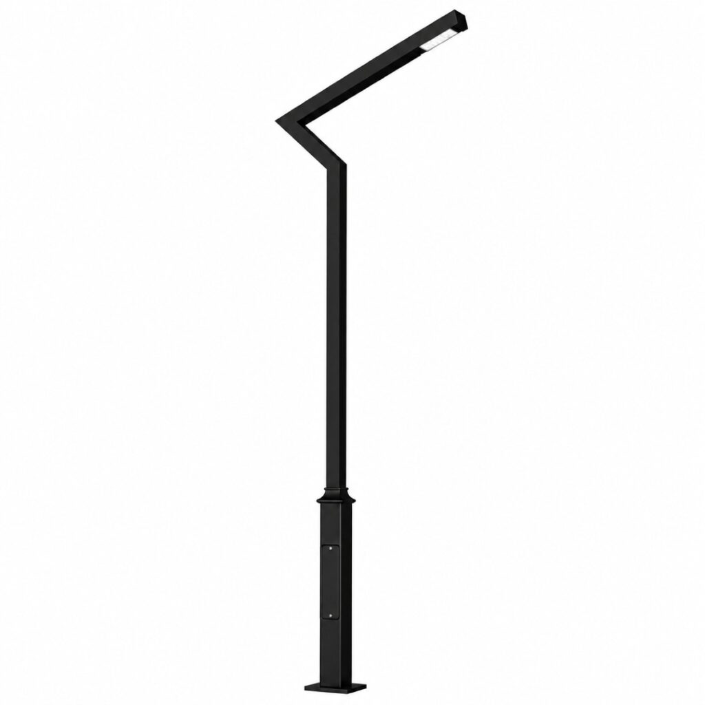 Modern LED street lighting pole manufactured by Surya Traders for roads, highways, smart cities, commercial developments, residential areas, and public infrastructure across India.